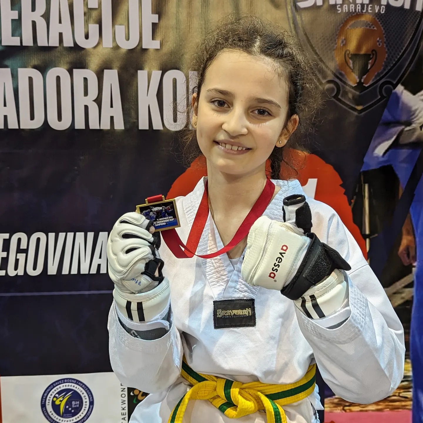 Uma Omanović, Kanita Zukić i Sara Milićević ZLATNE na Otvorenom KUPU Federacije BiH i KUPU Ambasadora Koreje u Taekwondou.