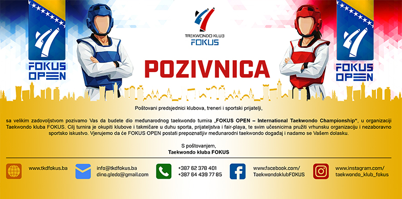 International taekwondo championship “FOKUS OPEN 2026”